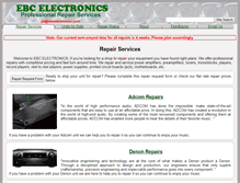 Tablet Screenshot of ebcelectronics.com